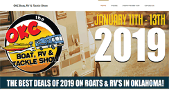 Desktop Screenshot of okcrvandboatshow.com